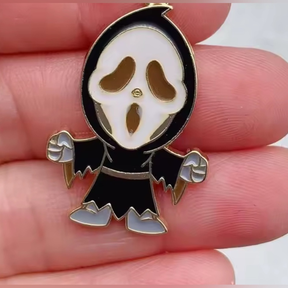 3 For $35 Ghost Face Horror Character Halloween Drop Dangle Hook Earrings - Picture 5 of 5